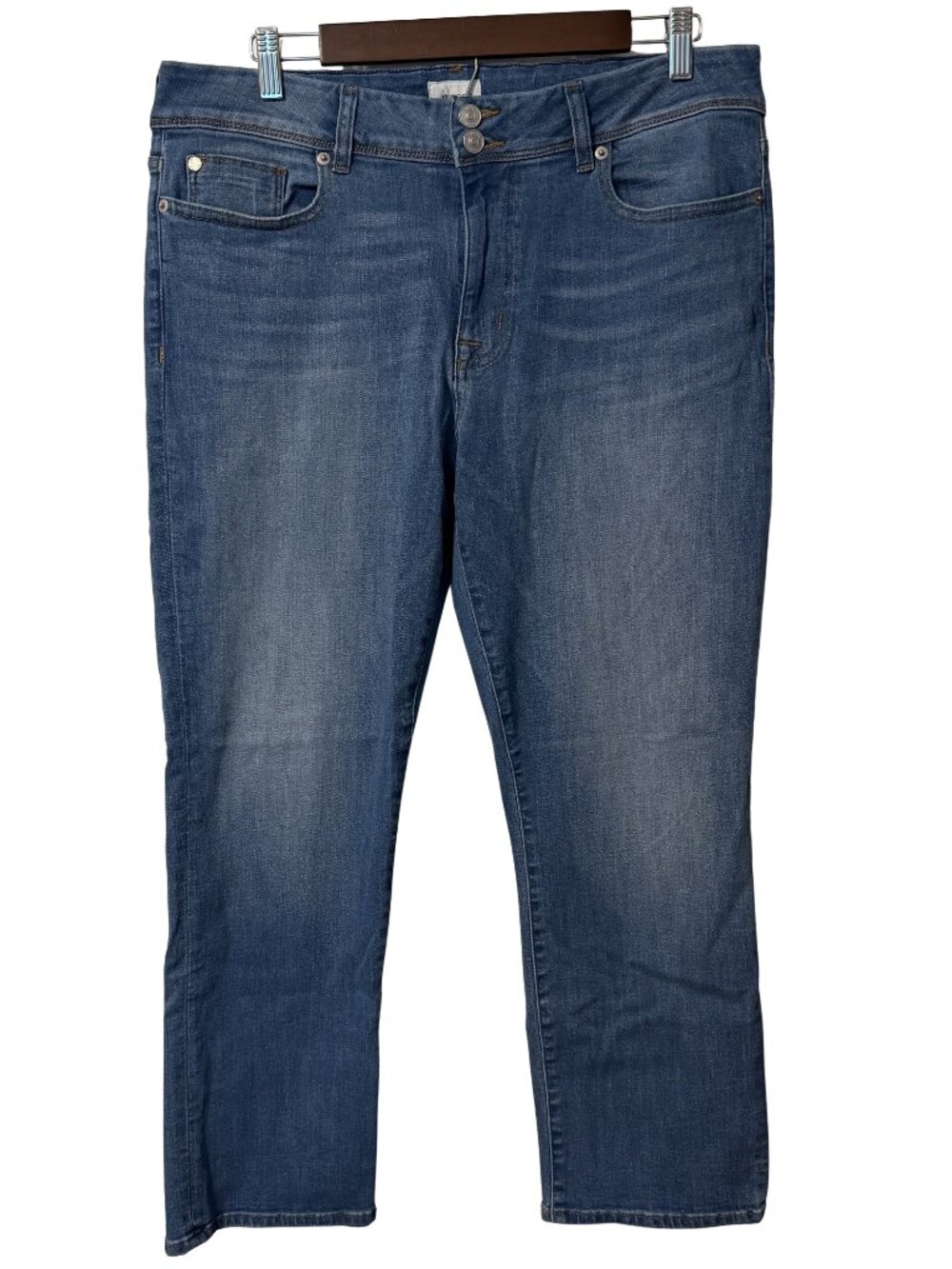 Hudson Ginny Straight Jeans Women’s Size 32 Medium Wash Stretch Denim